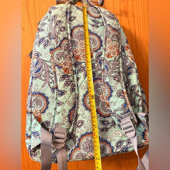 Vera Bradley Fan Flowers Quilted Campus Backpack - Picture 4 of 4